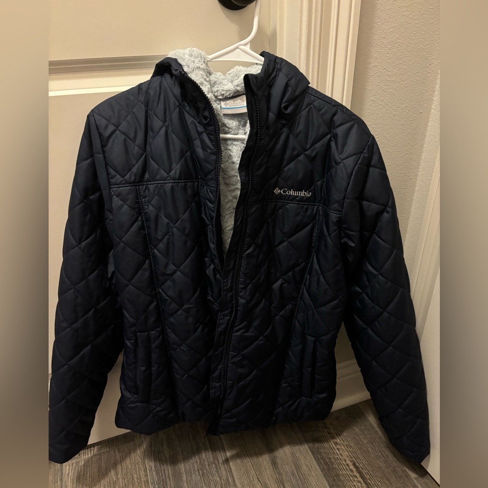 Navy Columbia LG lined coat